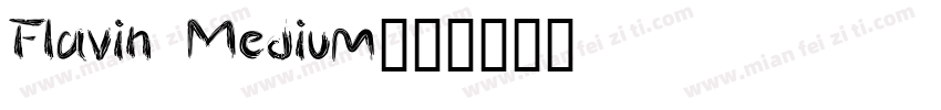 Flavin Medium字体转换